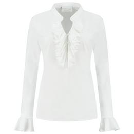 Overview image: Helena Hart blouse Ruche wit