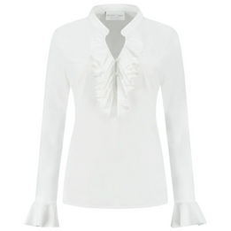 Overview image: Helena Hart blouse Ruche wit