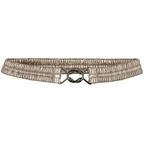 Overview image: Co' Couture riem Metallic taupe slim