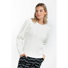 Overview image: Studio Anneloes trui Cable pullover creme