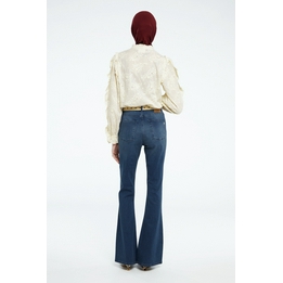 Overview second image: Fabienne Chapot broek Eva flare denim