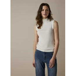 Overview image: Summum top mouwloos col off white