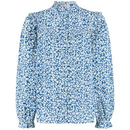 Overview image: Nukus blouse Malagai blauw/wit