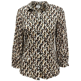 Overview image: Desoto blouse Pia circles zwart/wit/zand