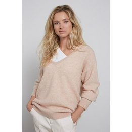 Overview image: Yaya trui oversized met lage v-hals