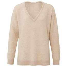 Overview second image: Yaya trui oversized met lage v-hals