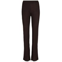 Overview image: Co' Couture broek Badu flare rib donker bruin