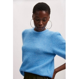 Overview image: Gestuz pullover met korte mouwen Alpha blauw