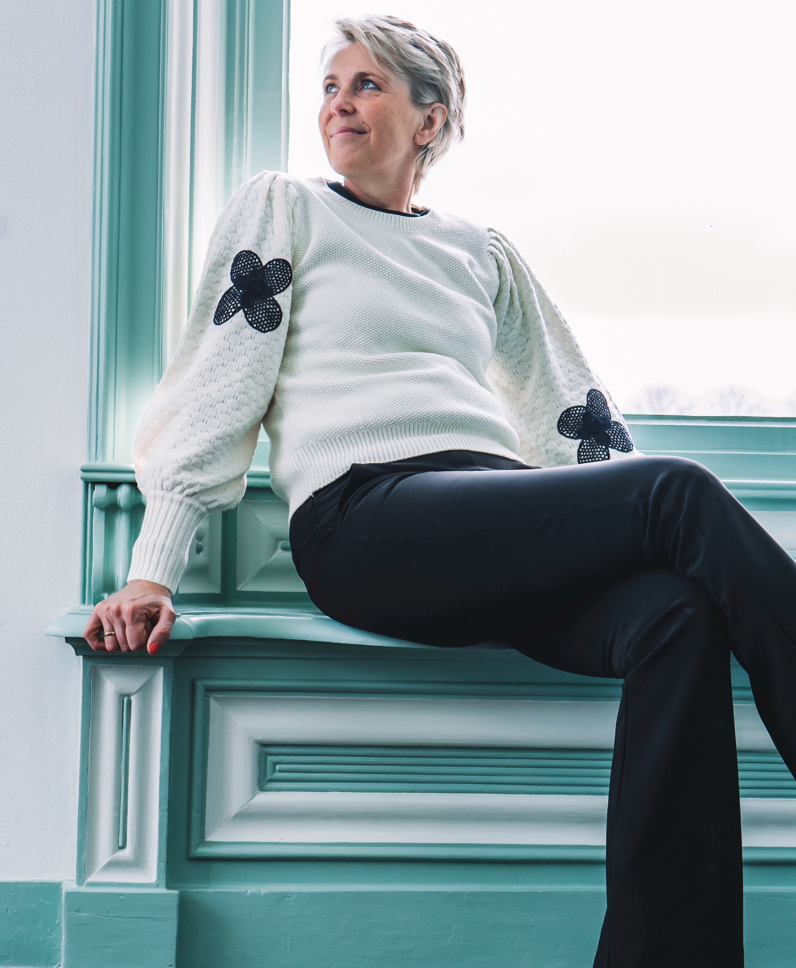 Fabienne Chapot trui Ali crème 