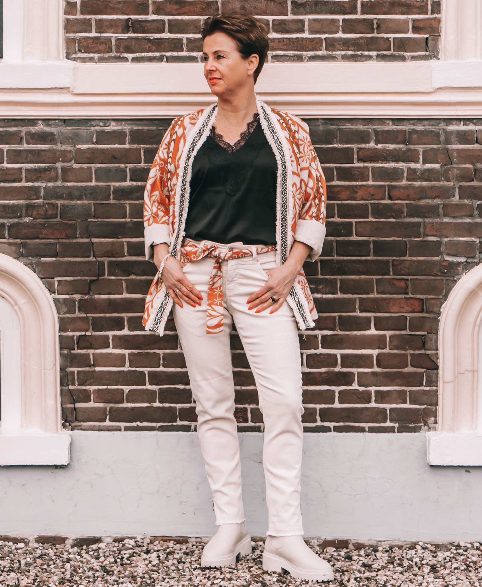 Summum kimono jacket Ilse inca-print