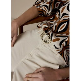 Overview second image: Summum riem Crocodile print belt creme