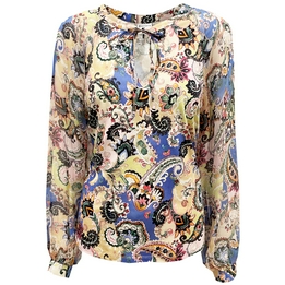 Overview image: Desoto blouse Layla Paisley roze