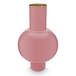 Overview image: Woonaccessoires metalen vaas roze 40 cm