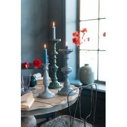 Overview second image: Woonaccessoires kandelaar groen