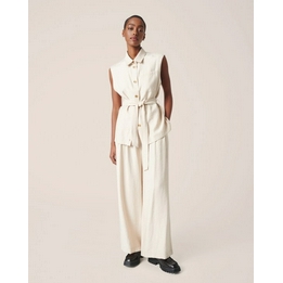 Overview image: Moss Copenhagen broek Joanita oatmeal stipe