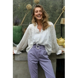 Overview image: Nukus blouse Claire off white