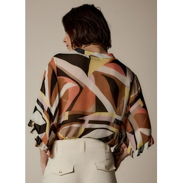 Overview second image: Summum blouse multicolour zalm