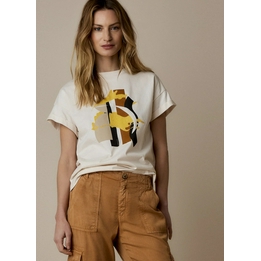 Overview image: Summum shirt met print geel