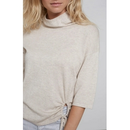 Overview image: Yaya trui met hoge hals beige