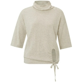 Overview second image: Yaya trui met hoge hals beige