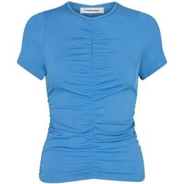 Overview image: Co' Couture top Ria rib tee blauw