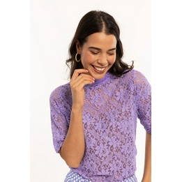 Overview image: Studio Anneloes top Lovia lace paars