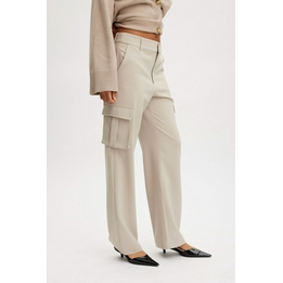 Overview second image: Gestuz broek Joelle cargo string zand