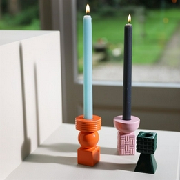 Overview second image: Woonaccessoires kandelaar oranje