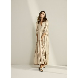 Overview image: Summum maxi jurk beige