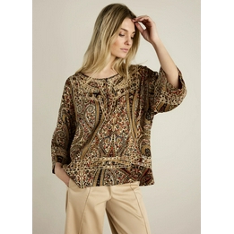 Overview second image: Summum blouse multicolour korte mouw