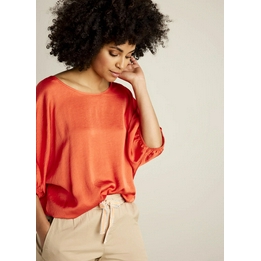 Overview image: Summum top oranje korte mouw