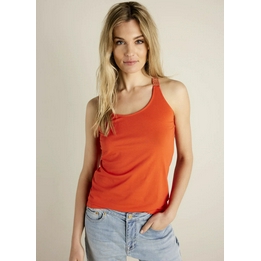 Overview image: Summum top met glinster bandjes oranje