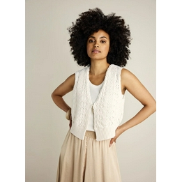 Overview image: Summum vest gehaakt off white