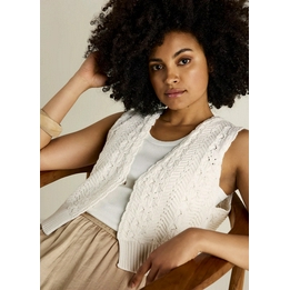 Overview second image: Summum vest gehaakt off white
