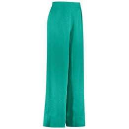 Overview second image: Studio Anneloes broek Jasmijn satin jacquard emerald