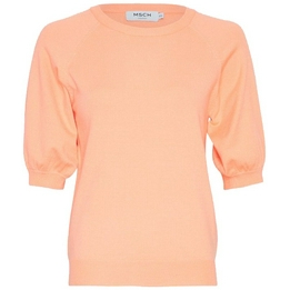 Overview image: Moss Copenhagen top met elastisch mouwtje Eslina zalm