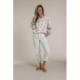 Overview image: Nukus blouse Dahl offwhite
