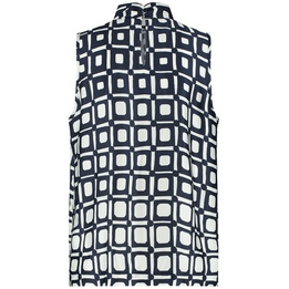 Overview second image: Studio Anneloes top Iza graphic off white donker blauw