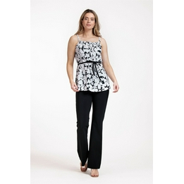 Overview second image: Studio Anneloes Clover top Louren zwart wit