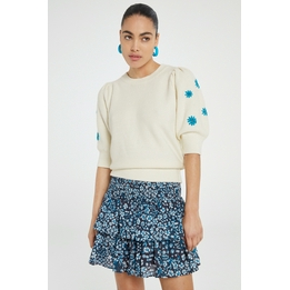 Overview image: Fabienne Chapot pullover Ravi met bloemetjes