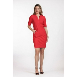 Overview image: Studio Anneloes jurk Simplicity short sleeve rood