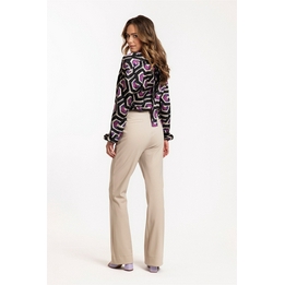 Overview second image: Studio Anneloes broek bonded flair Cappuccino