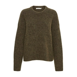 Overview second image: Gestuz sweater Alpha round neck olive