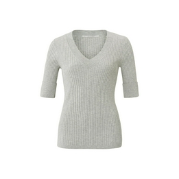 Overview second image: Yaya trui Geribbeld mid grey