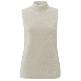 Overview image: Yaya top Fluffy pure cashmere zand