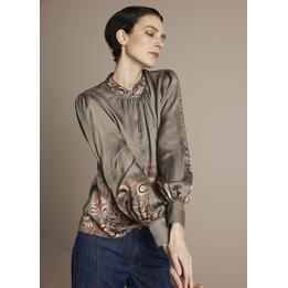 Overview image: Summum blouse satijn taupe