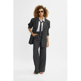 Overview image: Gestuz broek pinstripe Palina donker grijs