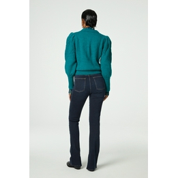 Overview second image: Fabienne Chapot jeans Eva slim split dark medium denim