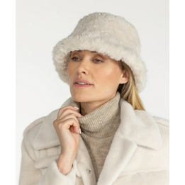 Overview image: Ibana Abucket fur creamy wit