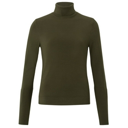 Overview image: Yaya top lange mouw army groen